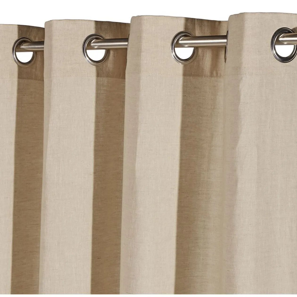 Rideau en lin coloris naturel 132x260 cm