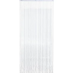 Rideau fils boules blanches