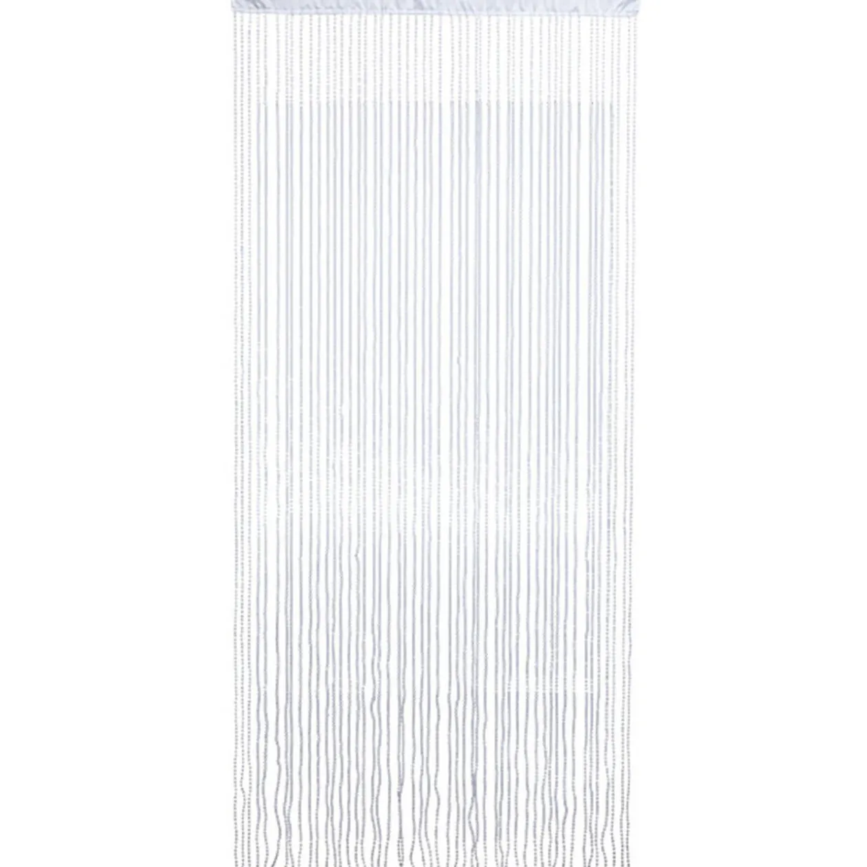 Rideau fils boules blanches