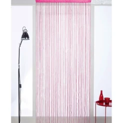 Rideau fils boules roses