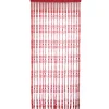 Rideau fils jacquard rouge