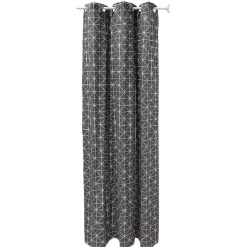 Rideau gris anthracite formes géométriques