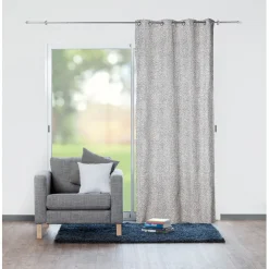 Rideau jacquard à oeillets