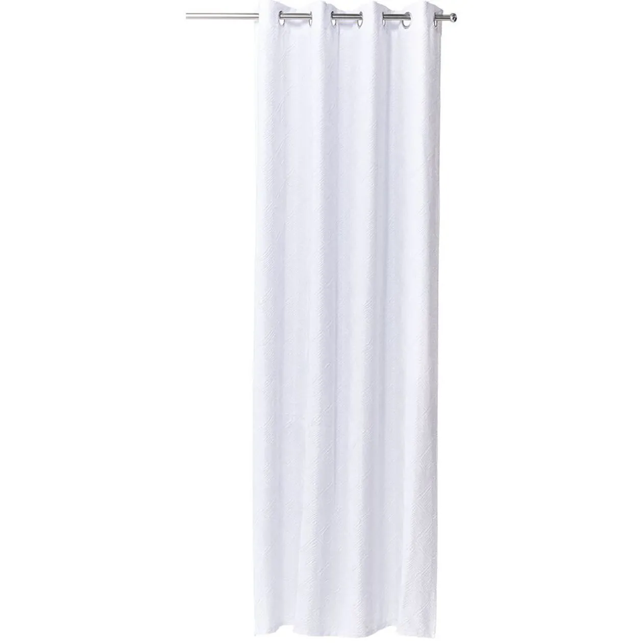 Rideau jacquard à oeillets design plissé 140x240 cm
