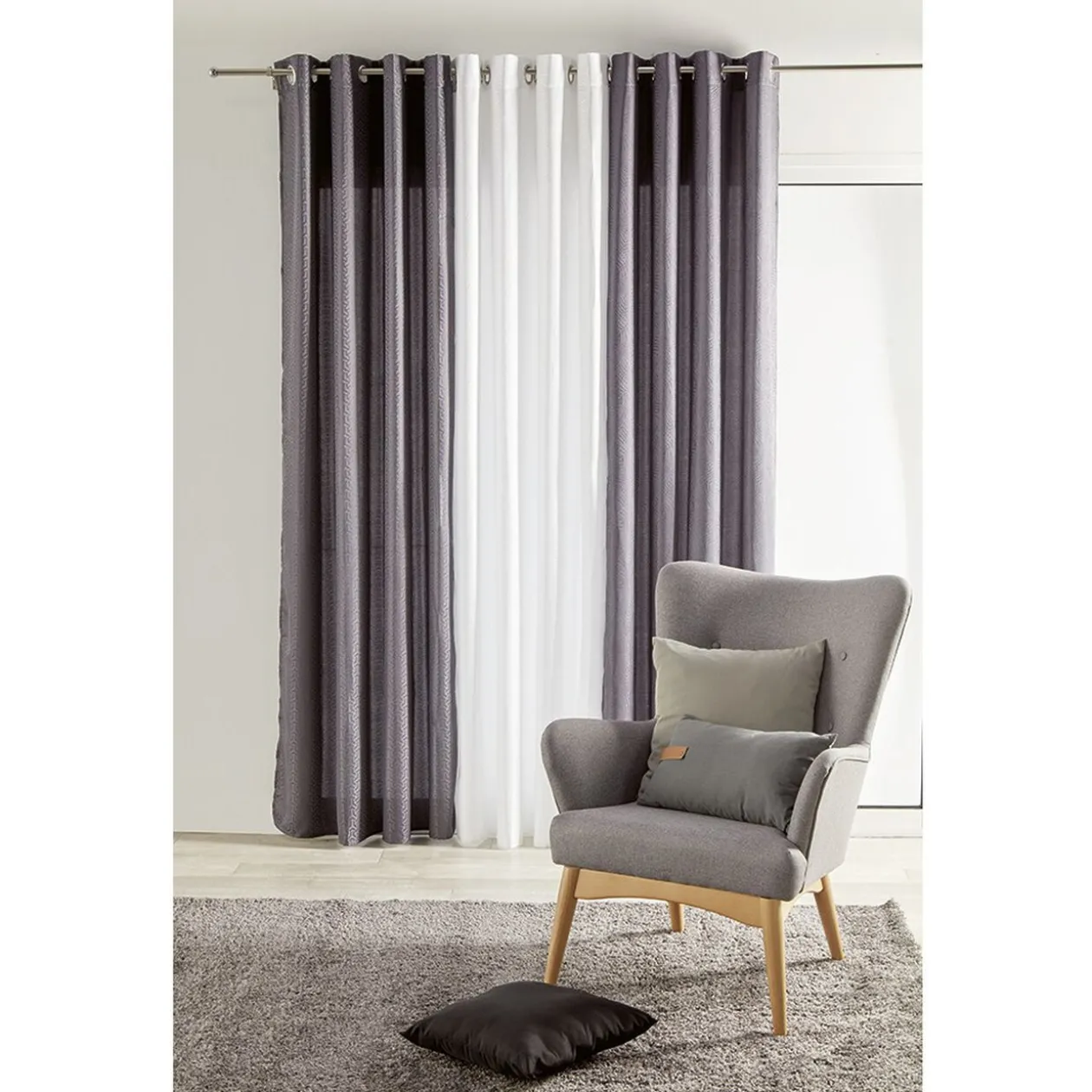 Rideau motif jacquard 140x240 cm