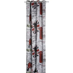 Rideau occultant à oeillets design London United Dog