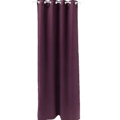 Rideau occultant à oeillets uni violet