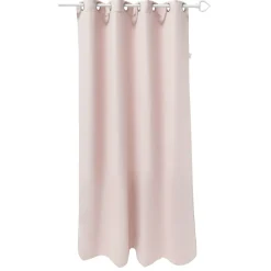 Rideau occultant à oeillets spécial fenêtres uni rose pâle
