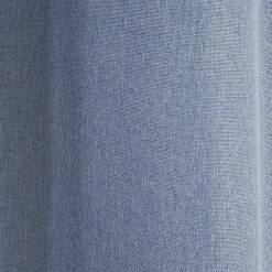 Rideau occultant à oeillets effet lin uni gris 140x260 cm