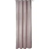Rideau occultant 8 oeillets vieux rose effet brillant