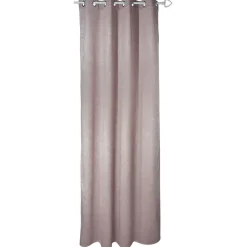 Rideau occultant 8 oeillets vieux rose effet brillant