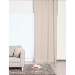 Rideau occultant 8 oeillets taupe