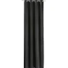 Rideau occultant à oeillets polyester uni noir 135x240 cm