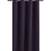 Rideau occultant à oeillets polyester uni violet 135x240 cm