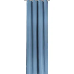 Rideau occultant à oeillets uni bleu 135x240 cm
