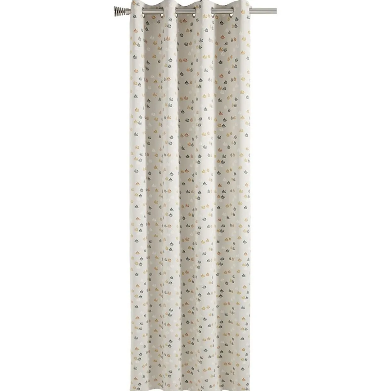 Rideau occultant à oeillets beige phosphorescent 135x240cm