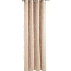 Rideau occultant à oeillets beige phosphorescent 135x240cm