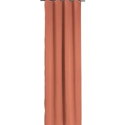 Rideau occultant à oeillets terracotta 135x240cm