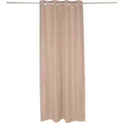 Rideau occultant effet tramé beige 140x240cm