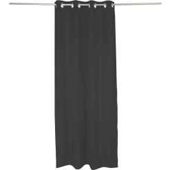 Rideau occultant effet tramé noir 140x240cm