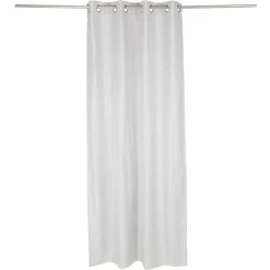 Rideau occultant effet tramé gris clair 140x240cm