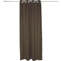 Rideau occultant effet tramé marron 140x240cm