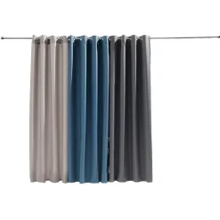 Rideau occultant et isolant à oeillets