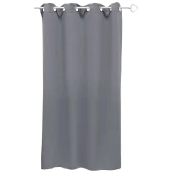 Rideau occultant fenêtre gris foncé 140x180cm