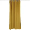 Rideau occultant fenêtre jaune 140x180cm