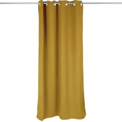 Rideau occultant fenêtre jaune 140x180cm