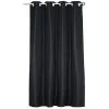 Rideau occultant fenêtre noir 140x180cm