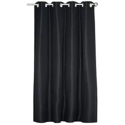 Rideau occultant fenêtre noir 140x180cm