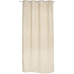 Rideau occultant motif végétal 140x240cm 100% polyester