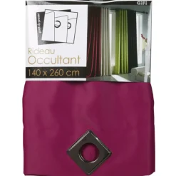 Rideau occultant oeillets rose fuchsia