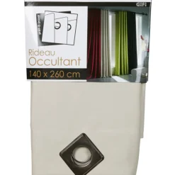 Rideau occultant oeillets écru