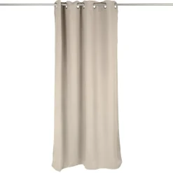 Rideau occultant porte gris clair 135x240cm