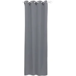 Rideau occultant porte gris clair 135x240cm