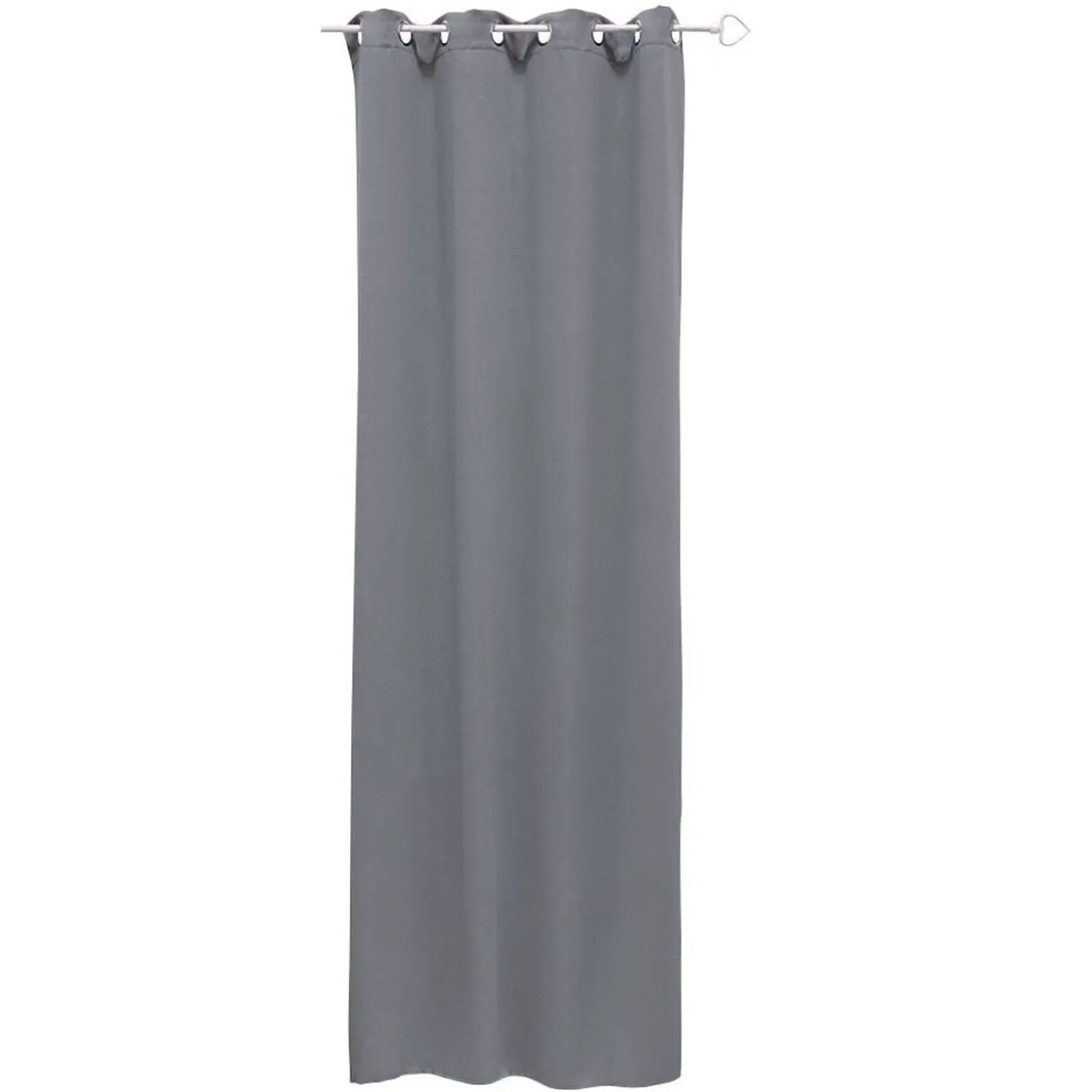 Rideau occultant porte gris clair 135x240cm