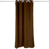 Rideau occultant porte marron 135x240cm