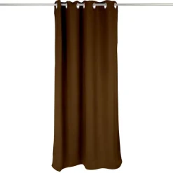 Rideau occultant porte marron 135x240cm