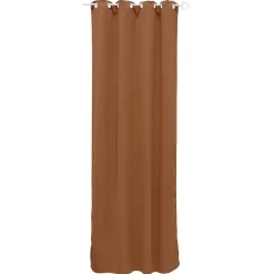 Rideau occultant porte terracotta 135x240cm