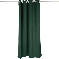 Rideau occultant porte vert foncé 135x240cm