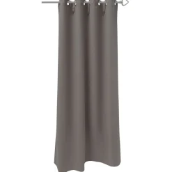 Rideau occultant pour fenêtre polyester uni taupe 140x180 cm