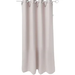 Rideau occultant pour fenêtre polyester uni rose pâle 140x180 cm