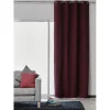 Rideau occultant uni aubergine