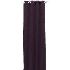 Rideau occultant uni aubergine