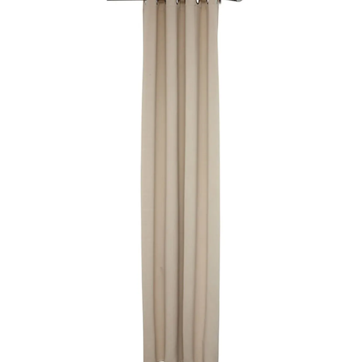 Rideau occultant uni beige clair