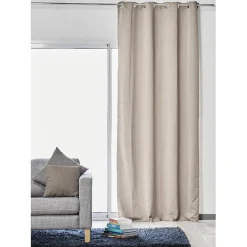 Rideau occultant uni crème