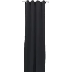 Rideau occultant uni gris foncé