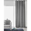 Rideau occultant uni gris clair